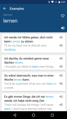 Screenshot of the application German English Dictionary & Translator - #3