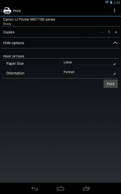 Screenshot of the application Canon Print Service Plugin - #2