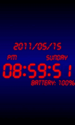 Screenshot of the application Battery β clock - #3
