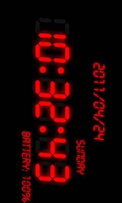 Screenshot of the application Battery β clock - #6