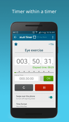 Screenshot of the application Multi Timer Stopwatch - #3