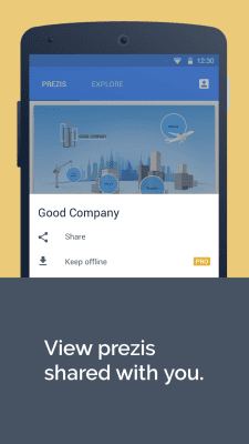 Screenshot of the application Prezi Viewer - #3