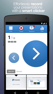 Screenshot of the application Presentain - #2