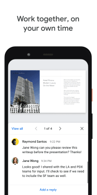 Screenshot of the application Google Presentations - #4