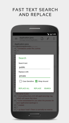 Screenshot of the application QuickEdit Text Editor - #7