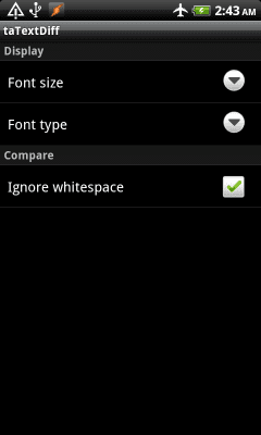 Screenshot of the application taTextDiff - #2