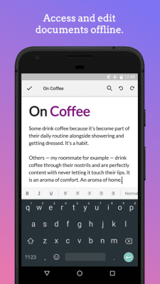 Screenshot of the application Zoho Writer - #4