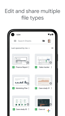 Screenshot of the application Google Spreadsheets - #4