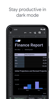 Screenshot of the application Google Spreadsheets - #5