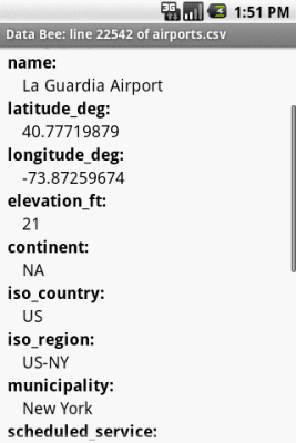 Screenshot of the application Data Bee Lite - #2