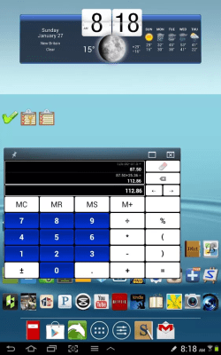 Screenshot of the application Calculator with memory - #10