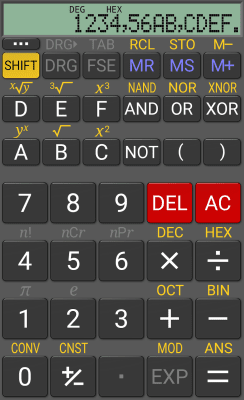 Screenshot of the application RealCalc Scientific Calculator - #3