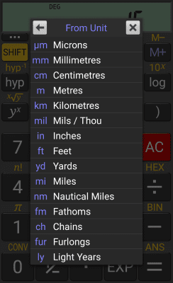 Screenshot of the application RealCalc Scientific Calculator - #7