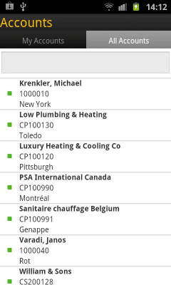 Screenshot of the application SAP Business ByDesign - #2