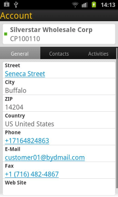 Screenshot of the application SAP Business ByDesign - #3