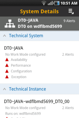 Screenshot of the application SAP System Monitoring - #4