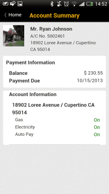 Screenshot of the application SAP Utilities Customer Engage - #2