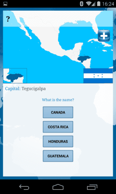 Screenshot of the application Socratica Countries of the World - #5