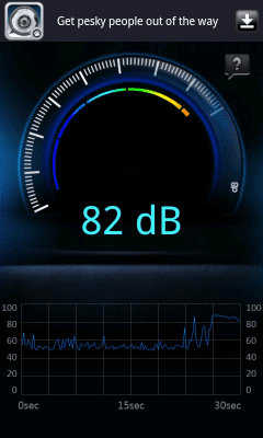 Screenshot of the application Decibellometer - #2