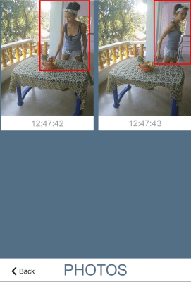 Screenshot of the application Motion Detector - #4