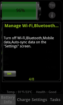 Screenshot of the application Battery Dr saver+a task killer - #4