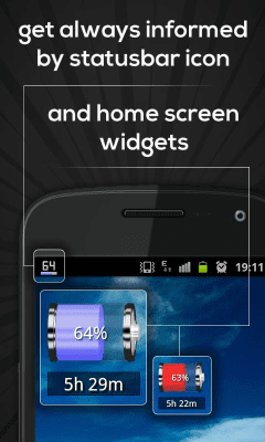 Screenshot of the application Battery Indicator - #2
