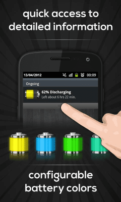 Screenshot of the application Battery Indicator - #4