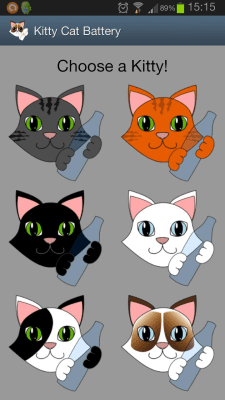 Screenshot of the application Kitty cat batteries - #3