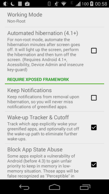 Screenshot of the application Greenify - #4