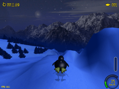 Screenshot of the application Extreme Tux Racer - #2