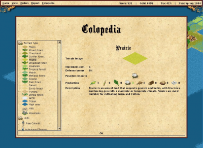 Screenshot of the application freecol - #3