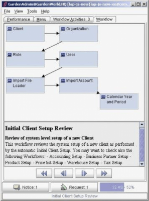 Screenshot of the application Compiere - #4