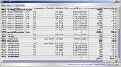 Screenshot of the application Compiere - #7