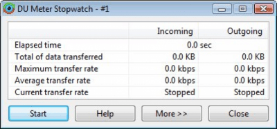 Screenshot of the application DU Meter - #3