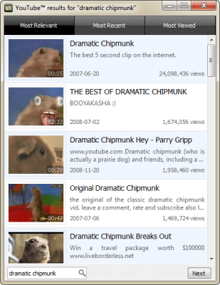 Screenshot of the application UMPlayer - #2