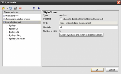 Screenshot of the application KompoZer - #4