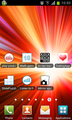 Screenshot of the application show battery percentage - #9