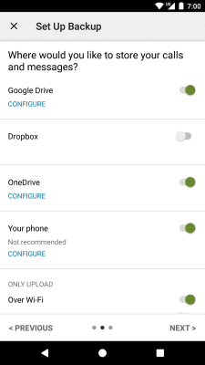 Screenshot of the application SyncTech SMS Backup & Restore - #5