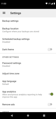Screenshot of the application SyncTech SMS Backup & Restore - #7