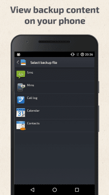 Screenshot of the application Easy Backup & Restore - #4