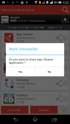 Screenshot of the application Multi Uninstaller & Backup - #3
