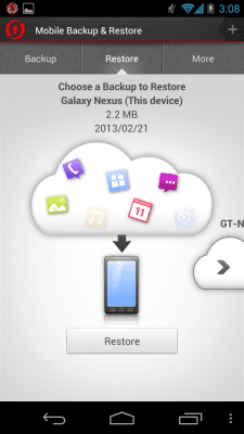 Screenshot of the application Mobile Backup & Restore - #4