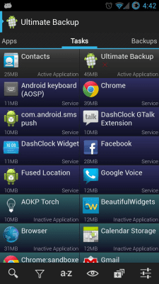 Screenshot of the application Ultimate Backup - #5