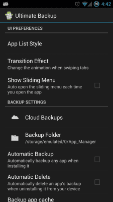 Screenshot of the application Ultimate Backup - #8