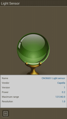 Screenshot of the application Sensor Box Plugin - #4