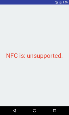 Screenshot of the application NFC Enabled? - #2