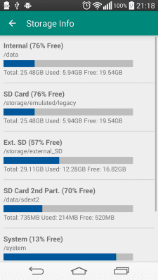 Screenshot of the application Link2SD - #8