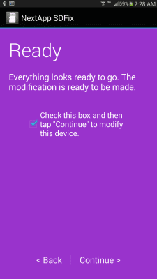 Screenshot of the application SDFix: KitKat Writable MicroSD - #2