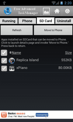 Screenshot of the application Advanced SD Card Manager - #4