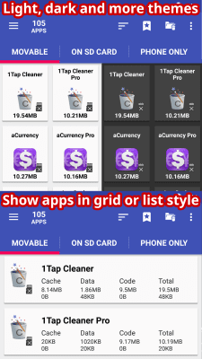 Screenshot of the application AppMgr III - #5